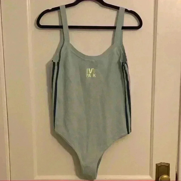 Adidas X Ivy Park Beyonce Drip 2 Knit Bodysuit Green Tint, Womens Size 2X - Picture 10 of 14
